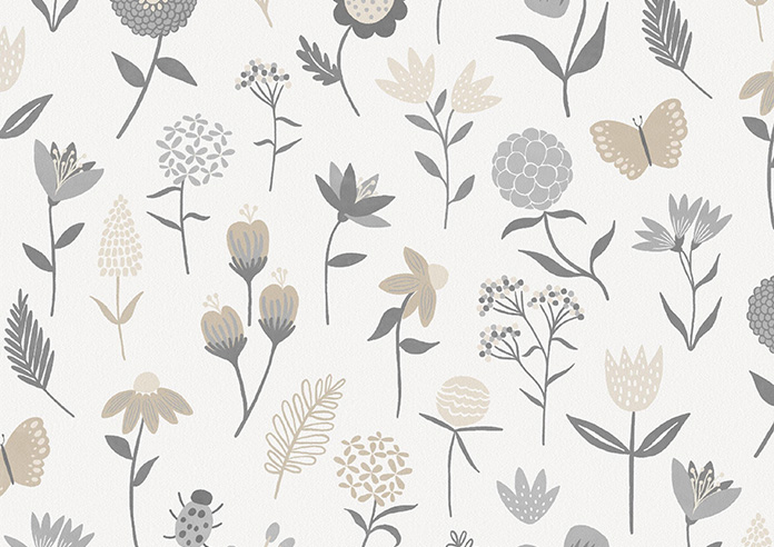 Floral Whimsy, Autumn - Roman Blind - Image 7